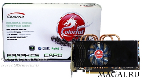 Colorful GeForce GTS 250 с четырьмя тепловыми трубками Colorful GeForce GTS 250 с четырьмя тепловыми трубками