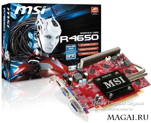 MSI R4600 HDMI: серия видеокарт для Full HD кинотеатров MSI R4600 HDMI: серия видеокарт для Full HD кинотеатров