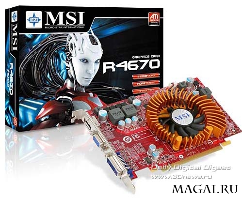 MSI R4600 HDMI: серия видеокарт для Full HD кинотеатров MSI R4600 HDMI: серия видеокарт для Full HD кинотеатров