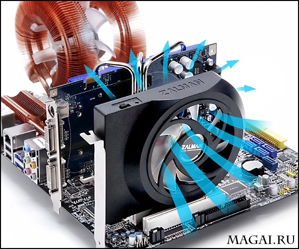 Вспомогательный VGA-кулер Zalman с интерфейсом PCI Вспомогательный VGA-кулер Zalman с интерфейсом PCI
