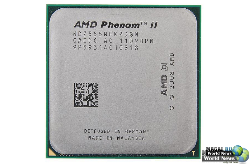 Вместо AMD Phenom II X4 950 будет представлен AMD Phenom II X4 955