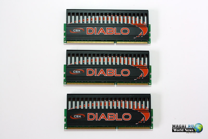Трёхканальные наборы памяти DDR3-2000 от Compustocx серии Diablo