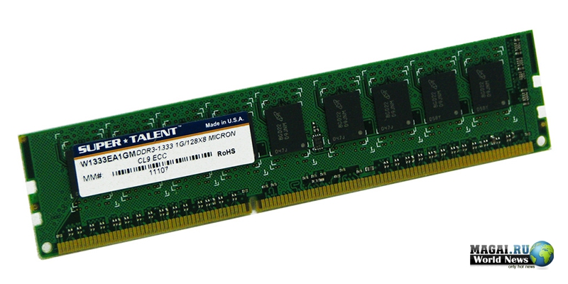 Модули памяти DDR3-1333 от Super Talent для Intel EP Server Platform