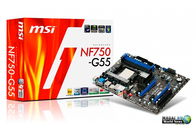 Первая плата MSI NF750-G55 под Socket AM3 с поддержкой NVIDIA SLI