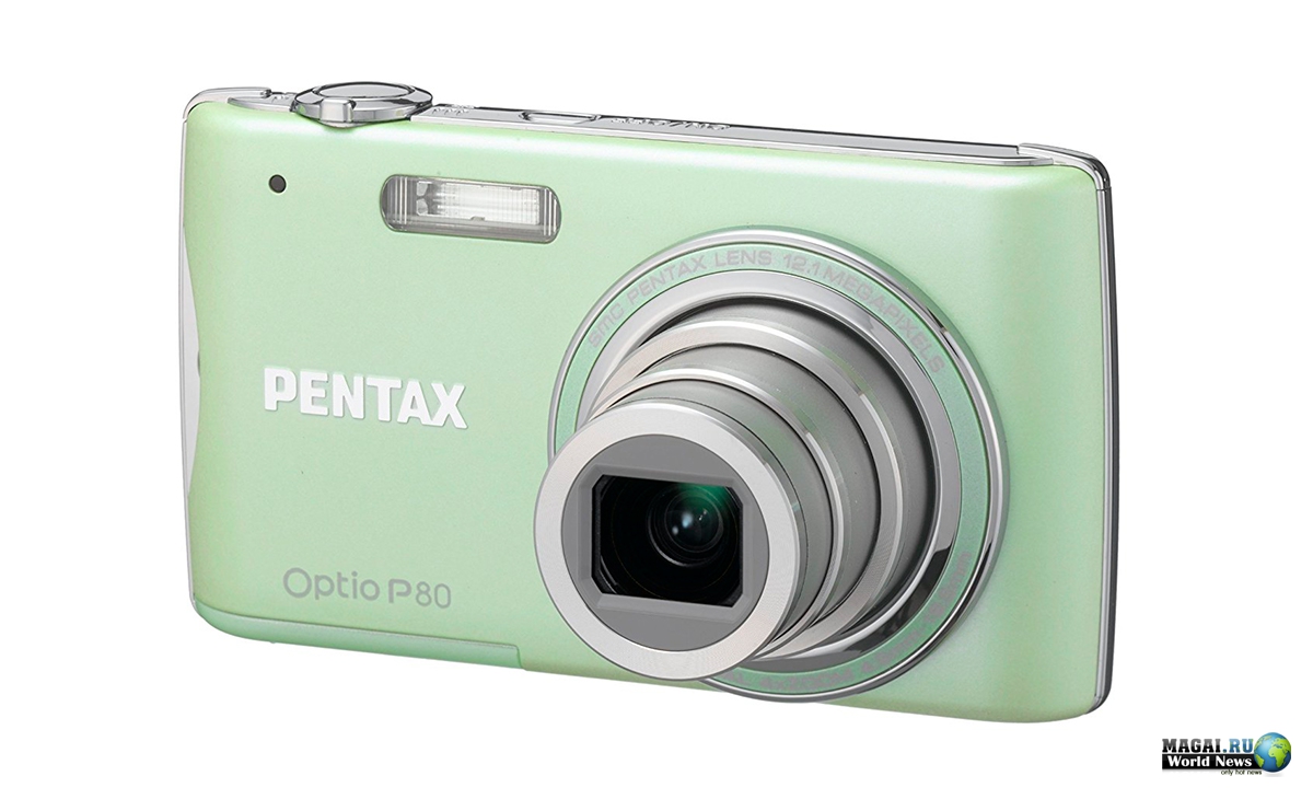 Ультратонкая цифровая камера Pentax Optio P80 с возможностью записи видео в HD
